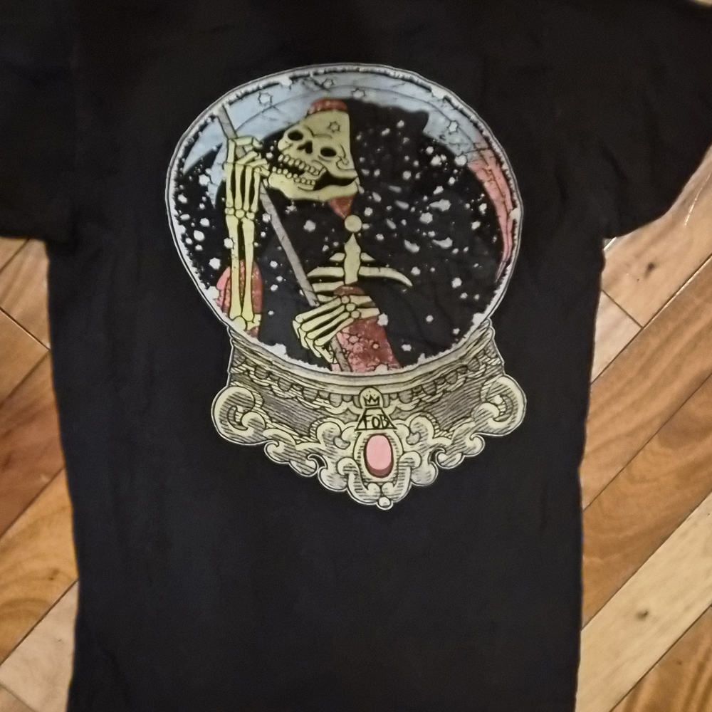 Tultex Black Skeleton Graphic Tee